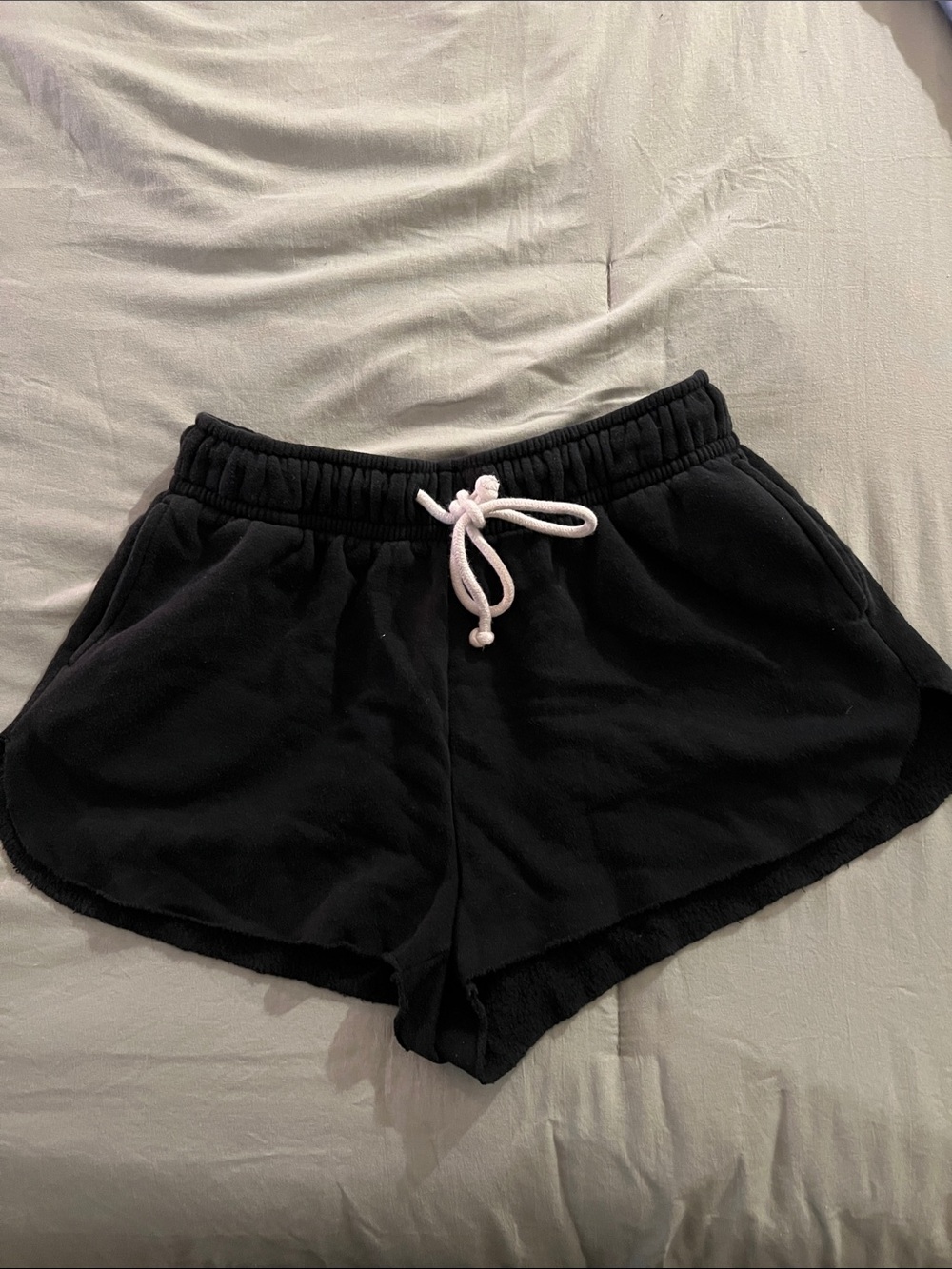 wild fable Black Athletic Lounge Shorts with White Drawstring